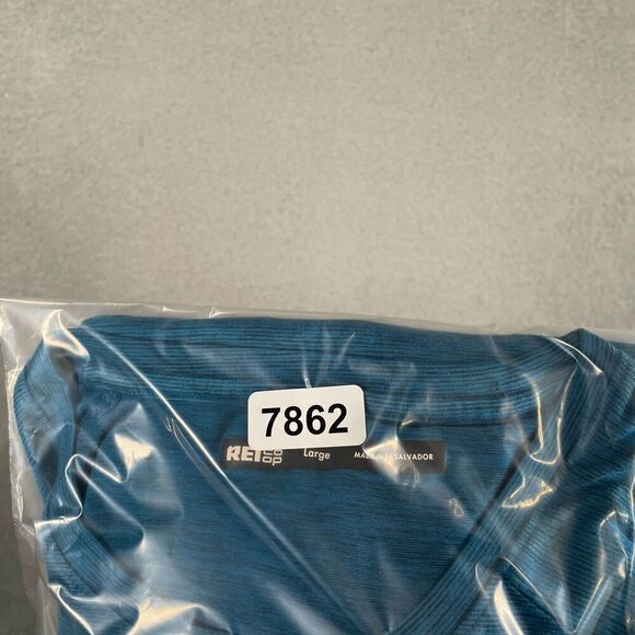 REI Co-op Active Pursuits Short Sleeve Shirt Men's Large Blue Performance - Picture 10 of 10